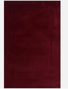 Tapis faits main en laine/soie tuftés à la main - Écologiques, motifs modernes et originaux, taille et couleur personnalisables, rouge, pour la maison, le bureau, l'hôtel - Product Image 2