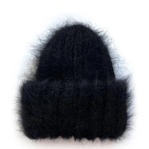 Gorros de Invierno Personalizados con Logotipo Bordado - Gorros de Mohair Afelpados al por Mayor, Gorros Tejidos Cálidos para Hombre y Mujer - Product Image 1