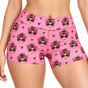 <b>Women</b> Sublimated <b>Top</b> <b>and</b> <b>Shorts</b> <b>Set</b> Polyester Spandex Fitness Activewear Custom Manufacturer Wholesale Export OEM Sports Apparel - Product Image 6