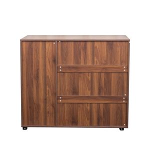 Scarpiera in Legno a 5 Ripiani con Ripiani Regolabili, Organizer per Ingresso con Ante a Persiana per la Conservazione delle Scarpe - Product Image 5