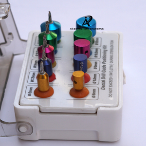 Kit de Posicionamiento para Taladro Dental en Cirugía de Implantes con Fundas Codificadas por Colores, Juego de Brocas de Acero Inoxidable Anodizado - Product Image 5