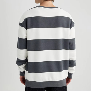 Sweat-shirt Homme en Polaire Épaisse 100% Coton, Manches Longues, Coupe Classique, Style Basique Épuré, Broderie Technique – Vente en Gros - Product Image 4