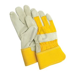 Gants de sécurité industrielle à usage intensif personnalisés Gants de travail à prix réduit pour usage personnel en cuir de vachette naturel - Product Image 1