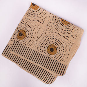 Bandana carré unisexe en coton Bagaru, imprimé à la main, respirant, écologique, doux pour le dos, le cou et la tête, vente en gros - Product Image 6