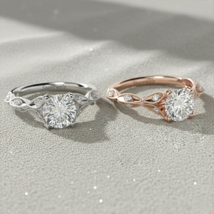 Stonewels ชุดแหวนแต่งงานสีทองวินเทจได้รับการรับรอง - Product Image 4