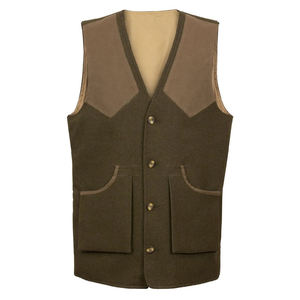 Gilet de chasse personnalisé 100 % polyester pour tir à l'argile et au pigeon, avec rembourrage d'épaule, poches pour cartouches, respirant et anti-rétrécissement - Product Image 6