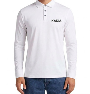 Camiseta Polo de Golf de Algodón para Hombre, de Manga Larga, con Diseño Personalizado de Alta Calidad y Tela Transpirable, para tu Propia Marca - Product Image 2