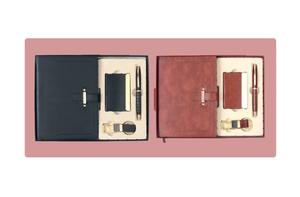 Set de Regalo Empresarial de Cuero de Primera Calidad con Agenda Personalizada, Bolígrafo y Botella de Agua, Regalo Promocional Corporativo Disponible para la Venta - Product Image 4