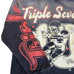 Sweat-shirts personnalisés pour hommes, imprimés à l'écran, en coton lavé 380 GSM, coupe ample, vente en gros - Product Image 6