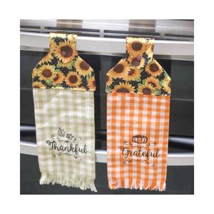 Élégant 100% coton bordure petites montagnes brodé Golf cuisine serviette détergent sûr lavable en Machine absorbant imprimé - Product Image 5