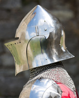 Casco Templario Medieval con Visera Barbuta Armor Casco Griego Plata Acabado Históricamente Recreación Casco Armadura Traje