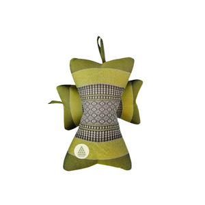 Coussin de sol thaïlandais tissé en forme de petite étoile, motif à pois traditionnel, coussin de massage décoratif 19 x 30 x 12 cm - Product Image 3