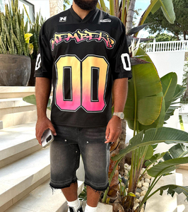 Top Quality American Jersey Custom Sublimation American Football Jersey Floral Print Name on Front and Back Customized Jersey - Product Image 5