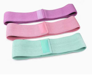 Bandas de Resistencia de Tela con Logotipo Personalizado OEM, Bandas de Ejercicio de Poliéster y Algodón para Entrenamiento Físico en el Gimnasio - Product Image 4