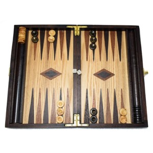 Juego de Backgammon de Madera Hecho a Mano de Lujo, Juego de Mesa de Madera Plegable para Viaje, Juego de Estrategia de Mesa de Madera Clásico Personalizado - Product Image 1