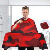 Capes de barbier imperméables en polyester - Impression par sublimation sur mesure, couleur, logo et taille personnalisables, emballage personnalisé, MOQ 30