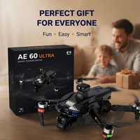 Drone jouet AE60 Ultra GPS avec caméra double 4K, cardan 3 axes, évitement d'obstacles à 360°, quadricoptère FPV sans balais