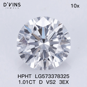D'vins Jewels รับประกัน100% ว่าเพชรที่ปลูกในห้องปฏิบัติการ CVD HPHT ทรงกลมตัดสดใส D ไฟแฟนซีสำหรับทำเครื่องประดับ - Product Image 2