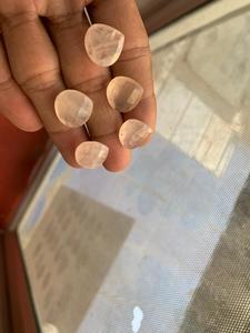 โรสควอตซ์ธรรมชาติทรงเหลี่ยมเจียระไน สีชมพูอ่อน สำหรับทำเครื่องประดับ |   ชุดอัญมณีหลวมทำมือ - Product Image 1