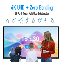 Tableau blanc interactif intelligent, kit SKD, compatible avec les panneaux plats interactifs, écran tout-en-un, tableau d'enseignement pour l'école