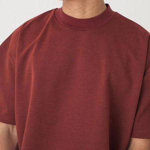100% Cotton O-Neck Short Sleeve Regular Fit Blank Design Eco-Friendly Casual Men's Knitted T-Shirt 240 Grams Custom Front <b>Logo</b> - Product Image 4