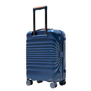 20 \ "bagaglio a mano blu leggero con porta USB TSA espandibile con manico in pelle artificiale - Product Image 5