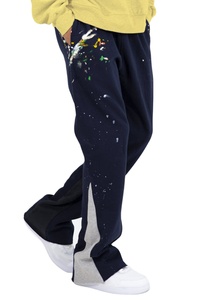 2026 Logo personnalisé haute qualité Streetwear survêtement pantalon hommes élastique large empilé Flare pantalons de survêtement Jogging survêtement pantalon pour hommes pantalon - Product Image 3