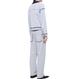 Ensemble deux pièces décontracté surdimensionné en jean pour femme, personnalisé, de qualité supérieure, vente en gros OEM ODM Streetwear - Product Image 2