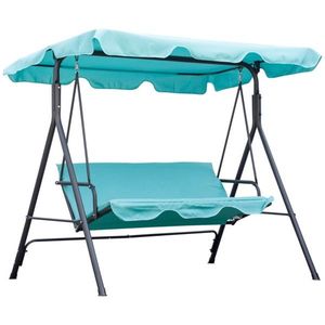 Dondolo da Giardino a 3 Posti Contemporaneo per Esterni, in Poliestere, con Design Moderno - Product Image 2