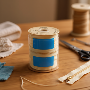 Fermeture éclair Ilan 2,5 cm x 29 m n° 3 couleur crème pour couture et artisanat - Product Image 2