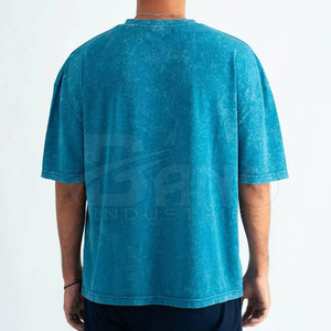 T-shirt Premium Fit délavé à l'acide 100% Coton Respirant Service OEM Utilisation estivale - Product Image 2
