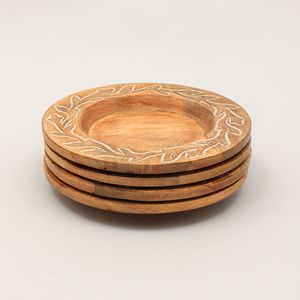Piatto Decorativo in Legno Artigianale da 13 Pollici, Stoviglie in Legno per Decorazioni da Tavola per Cene e Feste - Product Image 6