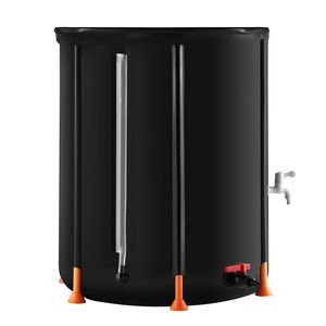 Serbatoio Pieghevole per Raccolta Acqua Piovana da 380 L (100 Galloni) in PVC, Portatile, 100% Antigoccia, con Rubinetto e Kit di Troppopieno per Uso Domestico - Product Image 3