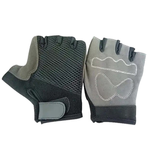 Guantes de Gimnasio de Cuero Vacuno de Medio Dedo con Cierre de Gancho y Bucle, Antideslizantes, Agarre Fuerte para Entrenamiento de Fitness y Levantamiento de Pesas al Aire Libre - Product Image 4