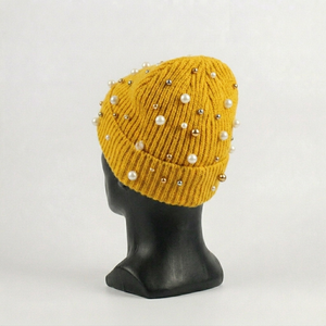 หมวกบีนนี่ถักประดับเพชร ดีไซน์ล่าสุดปี 2026 ขายส่ง รับทำโลโก้/สีตามสั่ง คุณภาพสูงสุด แฟชั่นสตรีทแวร์ - Product Image 4