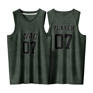 Camiseta de Baloncesto Personalizada para Hombre, Sublimada por Delante, Reversible, sin Mangas, de Malla Transpirable 100% Poliéster que Absorbe la Humedad - Product Image 6