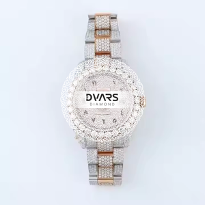 Montre Chronographe Homme de Luxe Vintage Hip-Hop à Mouvement Quartz en Alliage, Diamant Moissanite VVS, 48mm 20mm, avec Date - Product Image 3