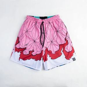 Short à impression par sublimation personnalisée pour hommes et femmes Short en maille polyester OEM avec logo pour le fitness et la course à pied - Product Image 1