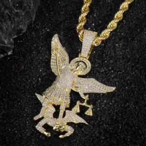 Joyería Hip Hop para Raperos, Colgante de Plata de Ley 925 con Moissanita de Lujo, Personalizado y con Incrustaciones de Diamantes - Product Image 4