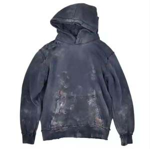 เสื้อฮู้ดบล็อกสีสำหรับผู้ชาย ทรงปกติ ผ้าถักขนแกะ ใส่สบายในฤดูหนาว - Product Image 1