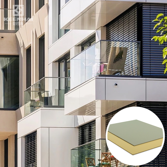 Building Exterior Panel With Weather Resistant Surface for High Rise Commercial Construction