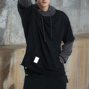 Mens Custom <b>Polyester</b> <b>Hoodie</b> Sublimation Printed Pullover Hoody Plain Blank Streetwear Sweatshirts For Men Wholesale Price List - Product Image 5