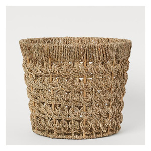 Cesta de Almacenamiento de Alimentos Decorativa Hecha a Mano con Mimbre Natural Ecológico, Organizador Redondo Grande Tejido con Asa - Product Image 5