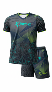 Wholesale Custom Deep Purple Checkerboard <b>Volleyball</b> Shirt And Shorts <b>Set</b> OEM Sweat Absorbent Team Uniform Sublimation Activewea - Product Image 3