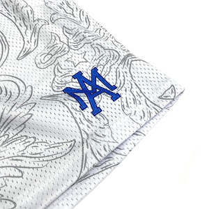 Shorts de Verano con Bolsillos Laterales con Cremallera, para Uso Diario, Sublimados, Diseño NY, Totalmente Estampados, de Malla, Estilo Urbano, Gran Venta - Product Image 3