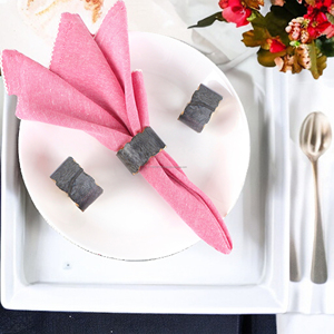 Hot Selling Modern Design Napkin Ring for Wedding Dining <b>Table</b> Handicraft <b>Top</b> Quality <b>Resin</b> Inlay Napkin Ring for Tableware - Product Image 3