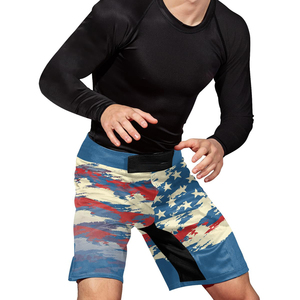 Shorts MMA personnalisés avec logo OEM, taille sur mesure, tissu extensible en polyester et élasthanne haute performance, respirant, shorts MMA personnalisés - Product Image 4