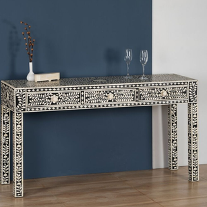 Table console en os incrusté pour hôtels, avec des détails complexes et un design traditionnel exquis et écologique - Product Image 6