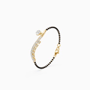 Bracelet entièrement serti de diamants de laboratoire avec 0,39 carat de diamants et pierres précieuses en or jaune 9 carats, or blanc et or rose - Product Image 2
