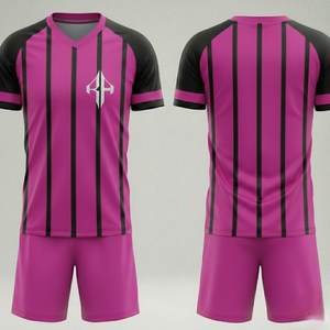 Uniforme de Fútbol para Hombre de Alta Calidad con Cuello en V, 100% Poliéster, Manga Corta, Personalizado, Transpirable, con Logotipo Personalizado por RIVIAN ATLANTIC - Product Image 5